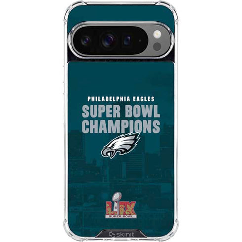 NFL Philadelphia Eagles Super Bowl LIX Champions Google Pixel 10 Pro XL Clear Case